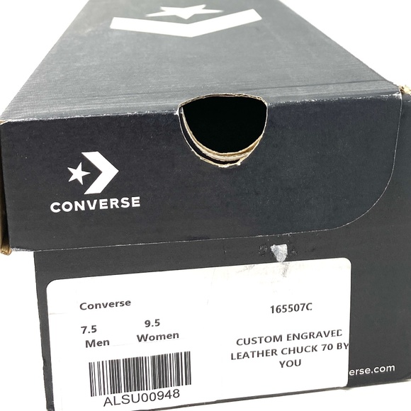 Converse Chuck 70 Low Top Leather Blue Women's Size Sneakers Custom 165507C-ENG - Picture 14 of 15